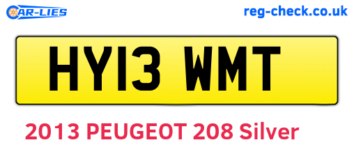 HY13WMT are the vehicle registration plates.