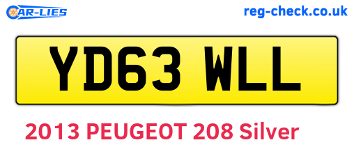 YD63WLL are the vehicle registration plates.