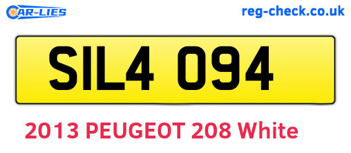 SIL4094 are the vehicle registration plates.