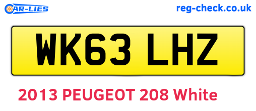 WK63LHZ are the vehicle registration plates.