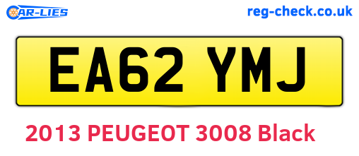 EA62YMJ are the vehicle registration plates.