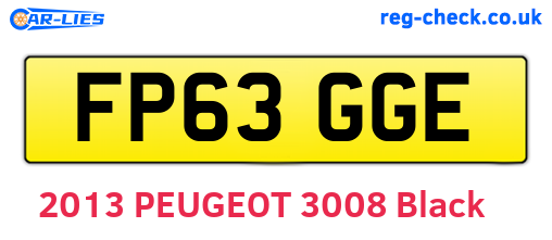 FP63GGE are the vehicle registration plates.