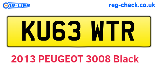 KU63WTR are the vehicle registration plates.