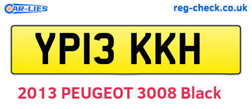 YP13KKH are the vehicle registration plates.