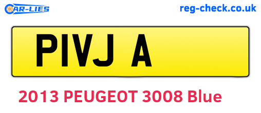 P1VJA are the vehicle registration plates.
