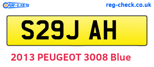 S29JAH are the vehicle registration plates.