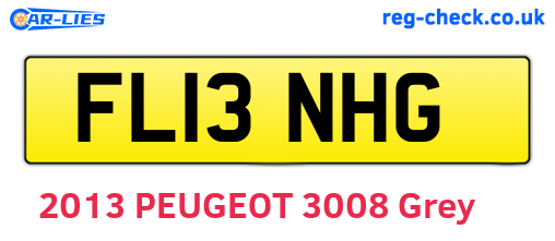 FL13NHG are the vehicle registration plates.