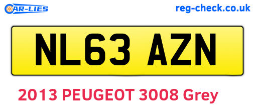 NL63AZN are the vehicle registration plates.