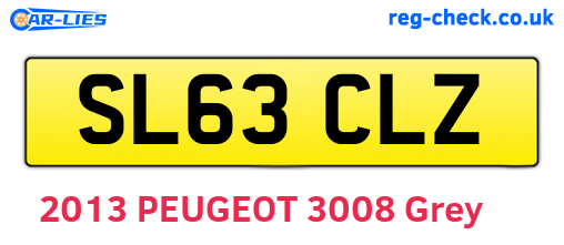 SL63CLZ are the vehicle registration plates.
