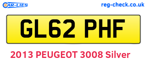 GL62PHF are the vehicle registration plates.