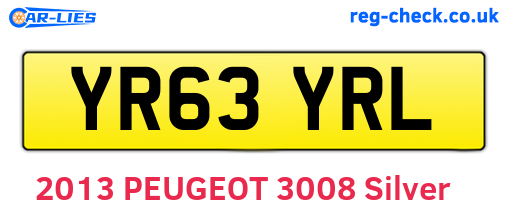 YR63YRL are the vehicle registration plates.
