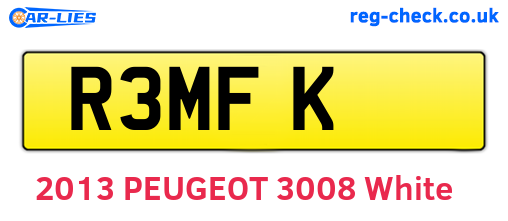 R3MFK are the vehicle registration plates.