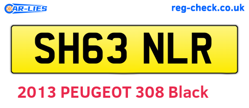 SH63NLR are the vehicle registration plates.
