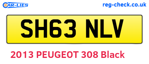 SH63NLV are the vehicle registration plates.