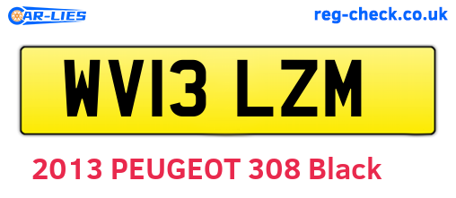 WV13LZM are the vehicle registration plates.