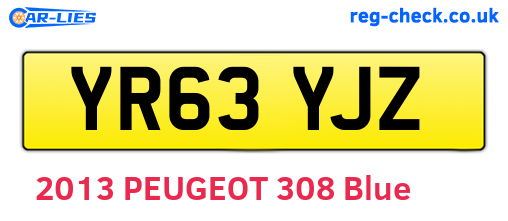 YR63YJZ are the vehicle registration plates.
