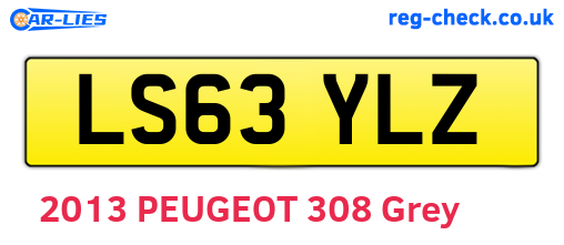 LS63YLZ are the vehicle registration plates.