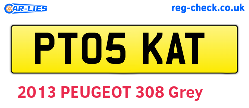 PT05KAT are the vehicle registration plates.
