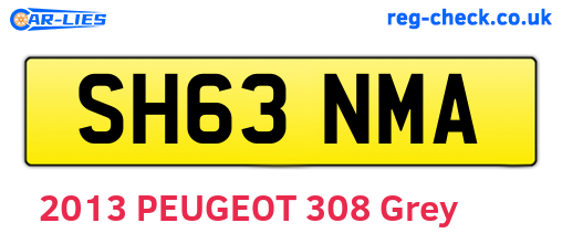SH63NMA are the vehicle registration plates.