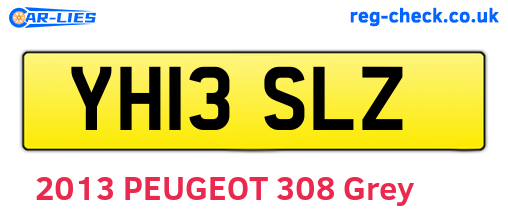 YH13SLZ are the vehicle registration plates.