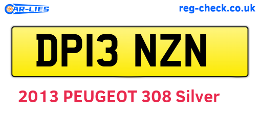 DP13NZN are the vehicle registration plates.