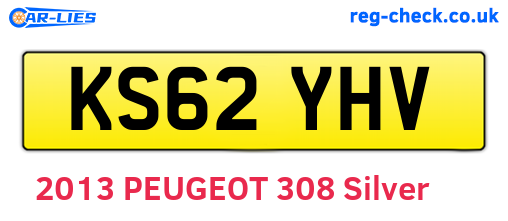 KS62YHV are the vehicle registration plates.