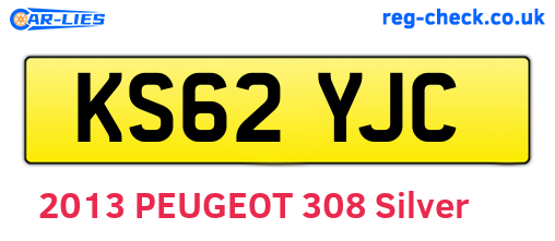 KS62YJC are the vehicle registration plates.
