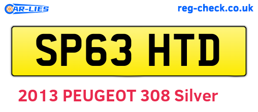 SP63HTD are the vehicle registration plates.