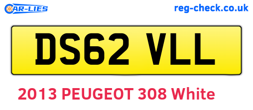 DS62VLL are the vehicle registration plates.