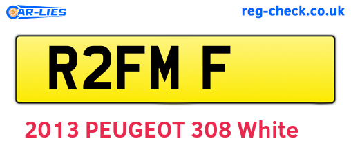 R2FMF are the vehicle registration plates.