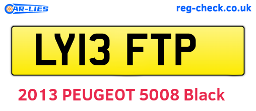 LY13FTP are the vehicle registration plates.