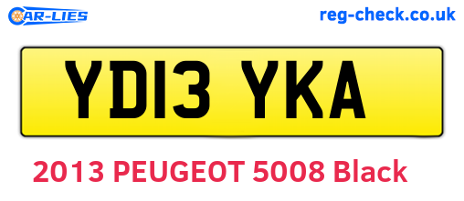 YD13YKA are the vehicle registration plates.