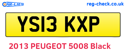 YS13KXP are the vehicle registration plates.