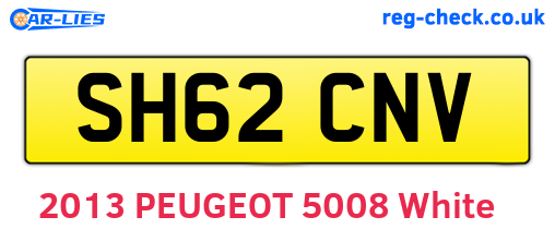 SH62CNV are the vehicle registration plates.