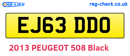 EJ63DDO are the vehicle registration plates.