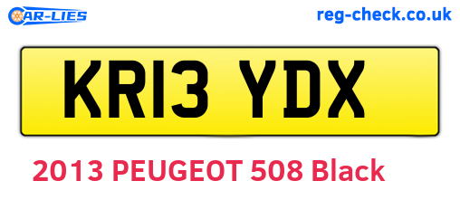 KR13YDX are the vehicle registration plates.