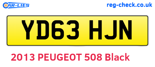 YD63HJN are the vehicle registration plates.