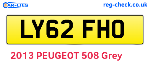 LY62FHO are the vehicle registration plates.
