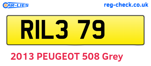 RIL379 are the vehicle registration plates.