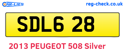 SDL628 are the vehicle registration plates.