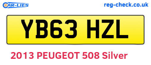 YB63HZL are the vehicle registration plates.