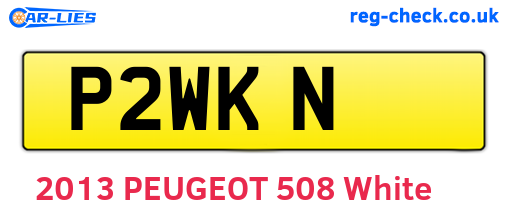 P2WKN are the vehicle registration plates.