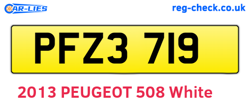 PFZ3719 are the vehicle registration plates.