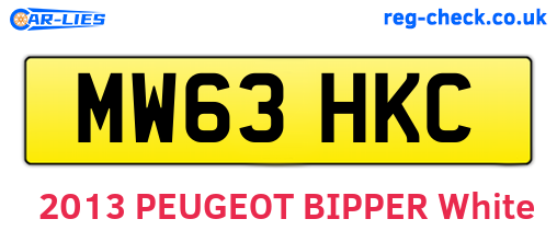 MW63HKC are the vehicle registration plates.