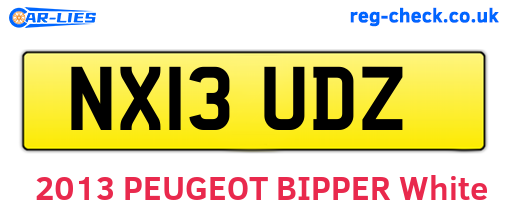 NX13UDZ are the vehicle registration plates.