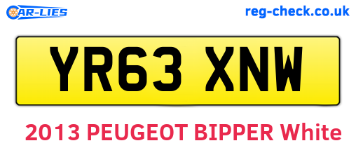 YR63XNW are the vehicle registration plates.