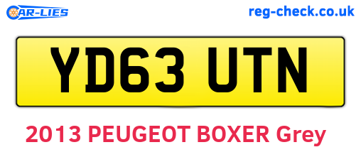 YD63UTN are the vehicle registration plates.