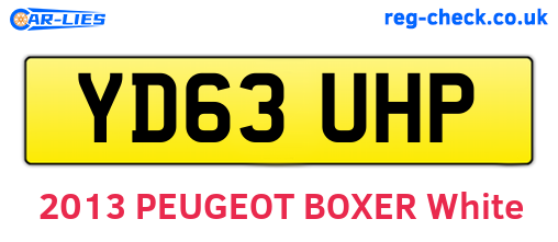 YD63UHP are the vehicle registration plates.