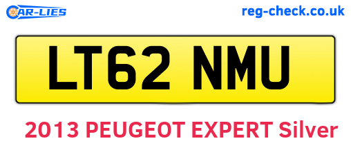 LT62NMU are the vehicle registration plates.
