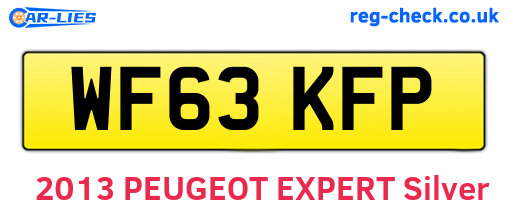 WF63KFP are the vehicle registration plates.